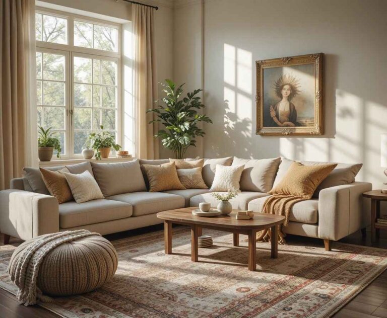 Living room remodel ideas with neutral tones and cozy decor