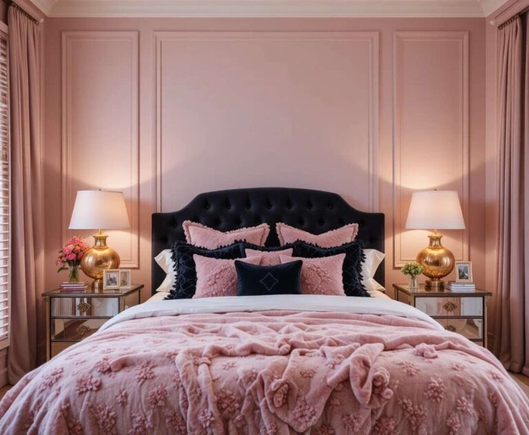 14 pink and black bedroom ideas for a glamorous space
