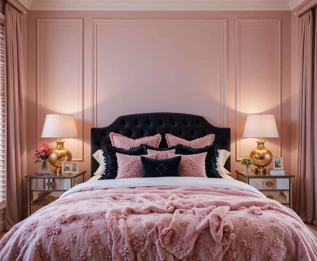14 pink and black bedroom ideas for a glamorous space