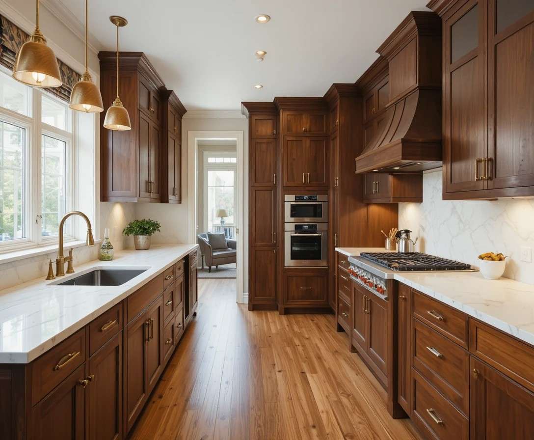 13 brown kitchen cabinet ideas for a warm cozy kitchen